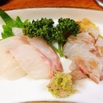 烏江亭 - スズキとヒラメ。