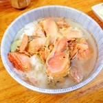 烏江亭 - 鮭茶漬け。