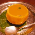 俵屋旅館 - 2014 1月：夕食のデザート、蜜柑ゼリー