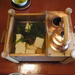俵屋旅館 - 2014 1月：朝ご飯の湯豆腐