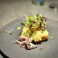 malca - ■子持ちヤリイカのフリット　サルサヴェルデ
                    
                    柔らかいヤリイカが美味しい！
                    サルサヴェルデがよく合う！
                    子持ちは、ねっとりしたあの独特な食感が魅力です。