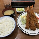 きさらぎ亭 - エビクリームフライ定食