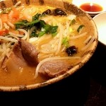 伝丸 - 野菜ラーメン(味噌）