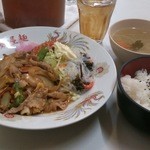 中華料理 好屋麺 - 日替わりランチ「肉と卵の炒めもの」
