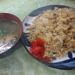 お食事処　もり - 焼き飯お母ん作４３０円とりスープ８０円