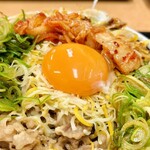 Yoshinoya - 牛丼 アタマの大盛 + トッピング