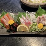 Kuimonoya Wan - お造り／鮮魚３種盛り