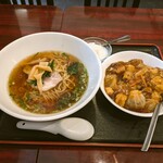 Kouen - 日替わりB定食：豚角煮丼とラーメン（\750）
