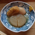 Fumi saku - まだ食べていないですが、大根に箸で切れ目を入れてしまいました