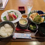 彩食遊膳 和花 - お刺身と天ぷらのよくばり御膳