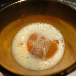 エクアトゥール - 26年2月　甲殻類の温かいフラン雲丹添え、エストラゴンソース