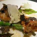 エクアトゥール - 26年2月　活け帆立と燻製したオマール海老のポアレ、フォンダンエシャロットとトリュフ