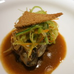 エクアトゥール - 26年2月　スープドポワソンとズワイガニのガレット、赤穂産牡蠣のソテー