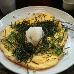 高野食堂 - しらすときざみのりのオープンオムレツ　江の島風