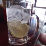 水よし - 酎ハイ越しに雪景色