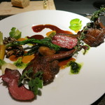 エクアトゥール - 26年2月　ミルクピジョンのロティ　香草ヴィネグレットと赤ワインソース　（あちき）