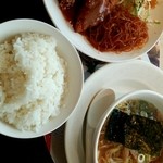 Bamiyan - 日替わりランチ　No.2
                        
                        599円＋180円（半ラーメン）