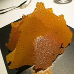 レフェルヴェソンス - 26年2月　ヘーゼルナッツショコラのムースと南瓜の寒天とクルスティアン、本味醂のアイスクリームとリンゴのコンフィ　中身　（より道）