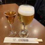 レストランカミヤ - 電気ブランとビアランチビール