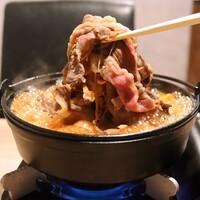 黄金出汁しゃぶと江戸前寿司 肉のあさつ 梅田お初天神店 - 黒毛和牛すき焼きランチ(1,800円)