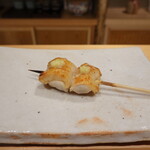 鳥匠 いし井 - だき身(胸肉)山山葵