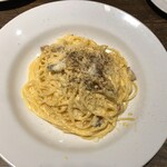 Torattoria Kuaruto - 自家製パンチェッタのカルボナーラスパゲッティ 1,100円