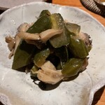 土禾 ヒジカ - あげ胡瓜と舞茸の生姜麩がけ