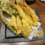 Endou Suisan - 海老と季節の野菜の天婦羅×4(5000円コース)