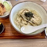 丼と麺 井ノ一番 - ミニメンチカツ丼、昆布水麺