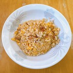 巨摩ラーメン - 半チャーハン