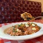 Bolognese and 3 kinds of mushroom risotto