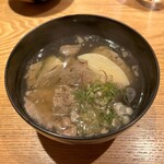 Washoku Hinata - 山形牛すじ肉と筍の肉吸い　1,390円