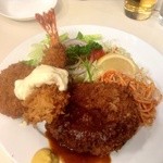 キッチンスズキ - 海老フライ、メンチカツ、カニクリームコロッケ