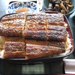 淡水 岡本支店 - うな重（松）ご飯大盛り