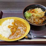 Kakiage Juuwari Soba Chousuke - 朝そばセット（ミニカレーDX）　530円