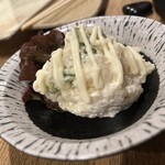 やきとり鳥すけ - ポテサラ。卵なし、ジャガイモのやつ。相方さんの好きそうなやつでした。