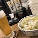 やきとり鳥すけ - おとおしはキャベツでした。