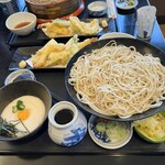 十割そば - 冷やしとろろつけ蕎麦（天ぷら付）