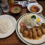 Katsuretsu Yotsuya Takeda - カキバター焼き定食カキ増量