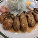 かつれつ四谷たけだ - カキバター焼き定食カキ増量
