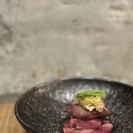 Thick-sliced Cow tongue with homemade green onion salt