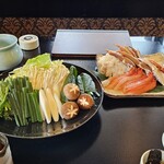 和 みなもと - 蟹しゃぶ(蟹、野菜、雑炊) 3人分　6,000円/1人