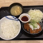 松屋 古川店 - 鬼おろしロースカツ定食 特盛