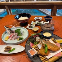 【プレミアムランチ】極上アジの活造りランチ