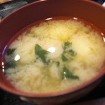 teishokuizakayakakashi - かかし　味噌汁アップ