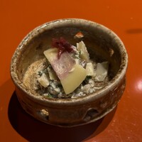 一石三鳥 別邸 - 筍と桜肉の白和え