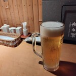 味の來々軒 - 乾杯～。