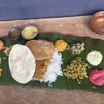 南インド食堂 葉菜子 - バナナリーフミールス