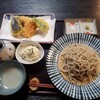 純手打ち十割そば 蕎澤 - 野菜天ぷらのおすすめセット¥1000
蕎麦は粗挽き細打ち