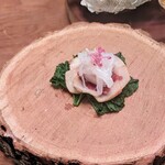 Seminare Karuizawa - 烏賊と鹿と乳酸発酵里芋をオイカノリで巻いて食べてちょうだい